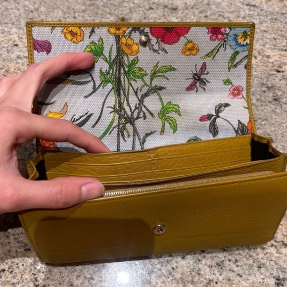 Gucci Handbags - Authentic Gucci Long Snap Wallet in  Mustard / Celebrating 50 Years in J…